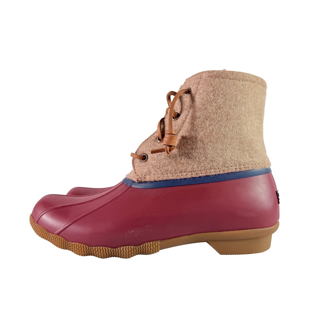 Sperry Women's‎ Saltwater Tan Wool Duck Boots Size 9 NEW